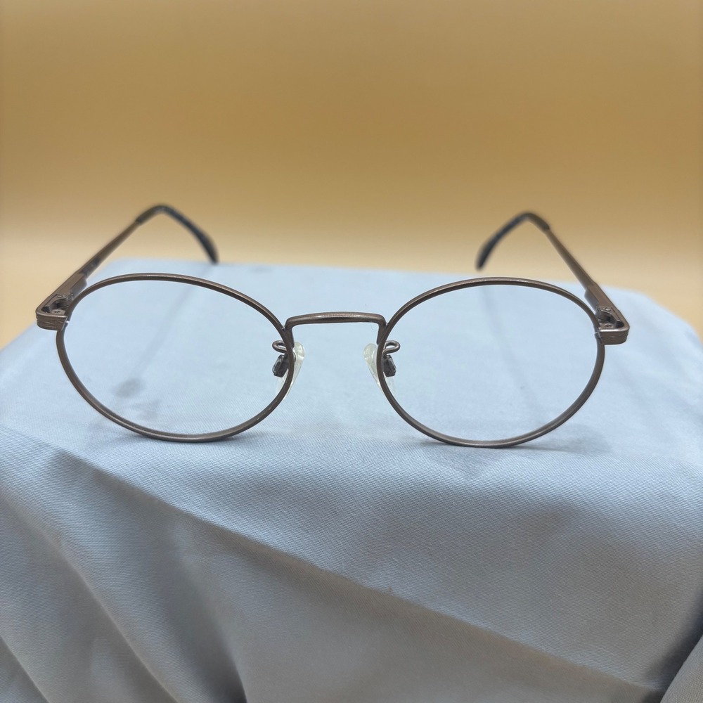 Titmus T259 Eyeglasses Unisex 49-20-135 Bronze Excellent Dark Academia